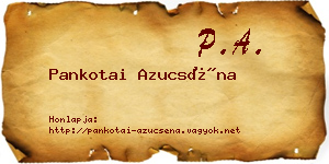 Pankotai Azucséna névjegykártya
